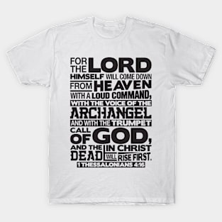 1 Thessalonians 4:16 Voice of the Archangel T-Shirt